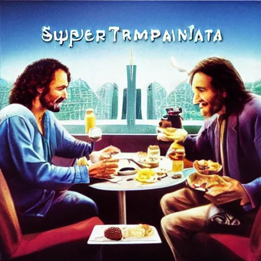 Image similar to Supertramp Breakfast in America, Realistic, HDR, Album Cover