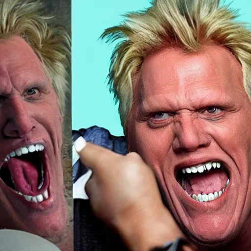 Prompt: gary busey monster