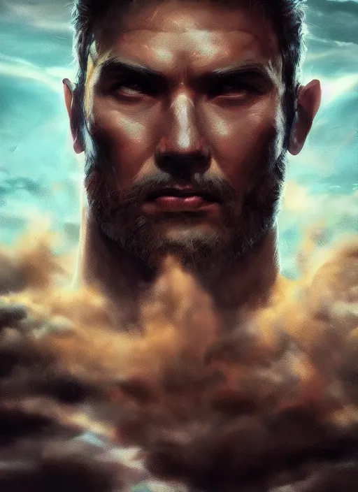 Prompt: portrait xango god of the thunders, dramatic lighting, cinematic, establishing shot, extremly high detail, foto realistic, post processed, artstation, matte painting, style by alex ross