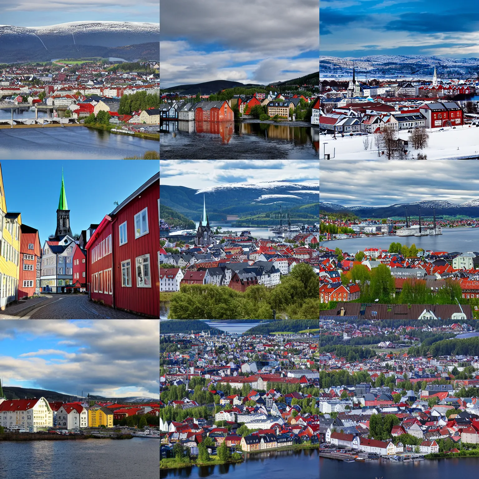 Prompt: Trondheim by Tidemand and gude