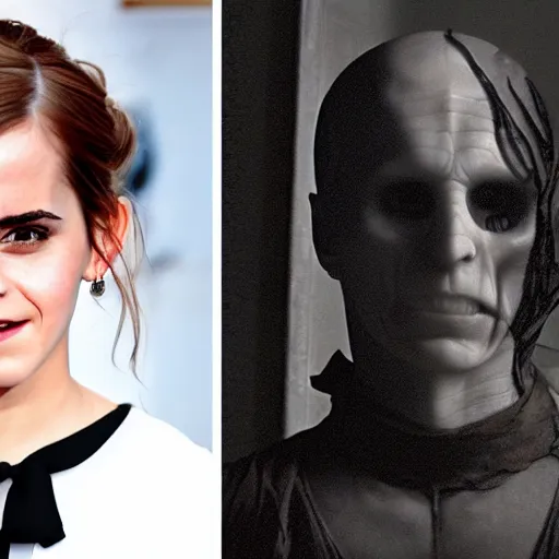 Image similar to emma watson as voldemort