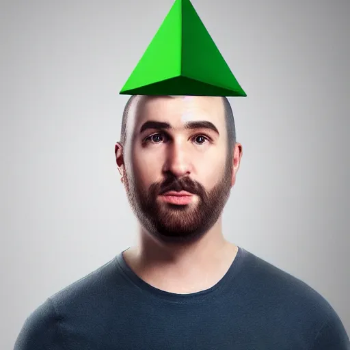 Prompt: real life sims character with plumbob above head, portrait, photorealistic, 4 k, studio lighting