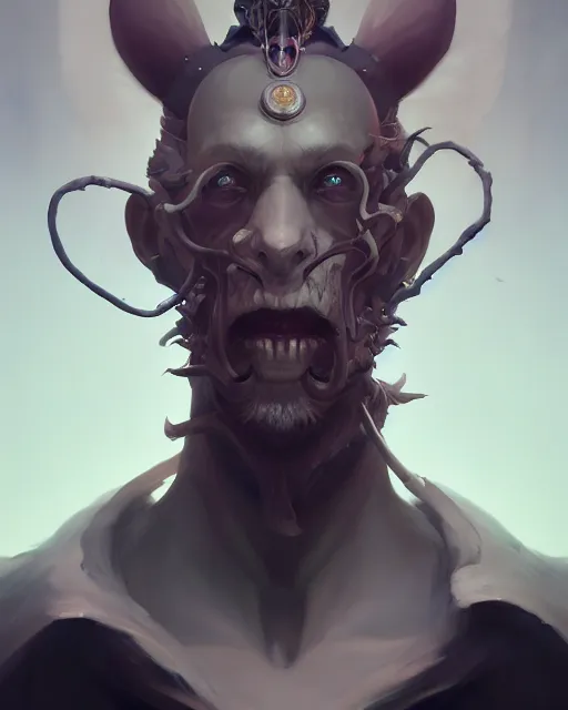 Prompt: king of time reaper, male portrait, complex 3 d render by peter mohrbacher, ilya kuvshinov, victo ngai, ryohei hase, dramatic lighting, intricate, highly detailed, sharp focus, unreal engine, blender, artstation, masterpiece, ray tracing