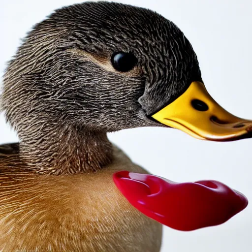 Image similar to duck brushing teeth