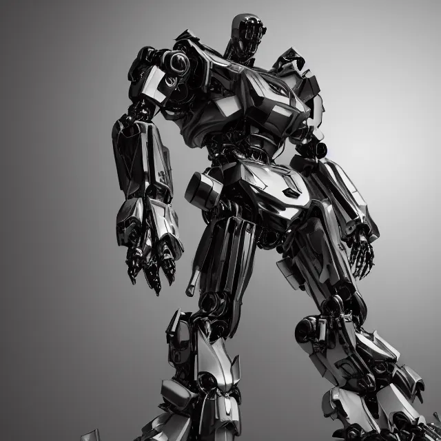 Image similar to ultra realistic mecha designed by balenciaga, dark cinematic, fashion, volumetric, realistic, 3 d render, cinematic lighting, ray tracing, cinematic, unreal engine 5, unreal engine render, octane render, hd, photorealism, hyper realistic, photo, 8 k