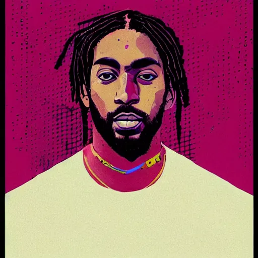 Image similar to a dreamy portrait of kawhi leonard by conrad roset, cybernetically enhanced, hyperdetailed, cyberpunk, cool, trending on artstation