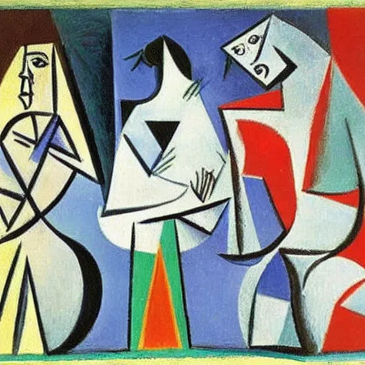 Prompt: a dream, by pablo picasso