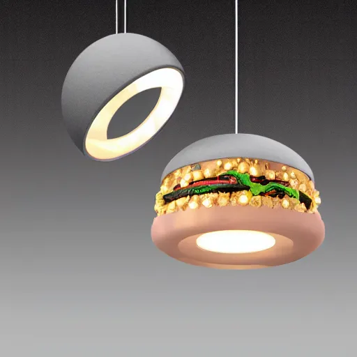 Prompt: fine jewelry hamburger designs. 4 k, product lighting, dramatic lighting.
