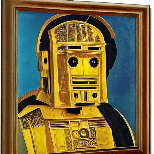 Image similar to c - 3 p 0, elegant portrait by sandro botticelli, detailed, symmetrical, intricate
