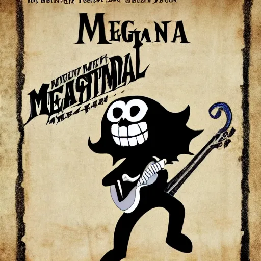 Image similar to sheet music for megalovania composed by metallica