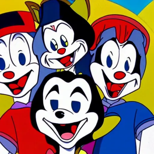 Prompt: animaniacs theme song ( high quality )