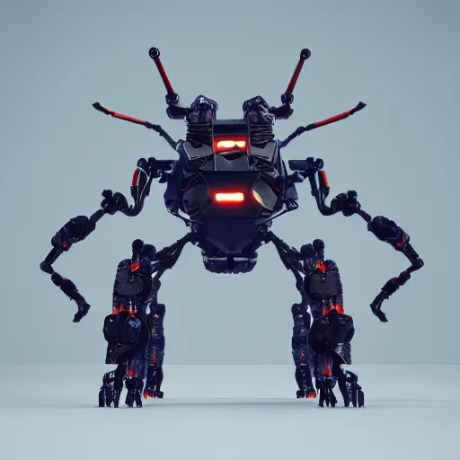 Image similar to hexapod beast, robotic, convex, kitbashing, robot, unreal engine, 4 k