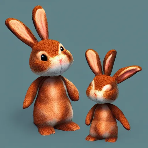 Image similar to stanford bunny, siggraph technical paper