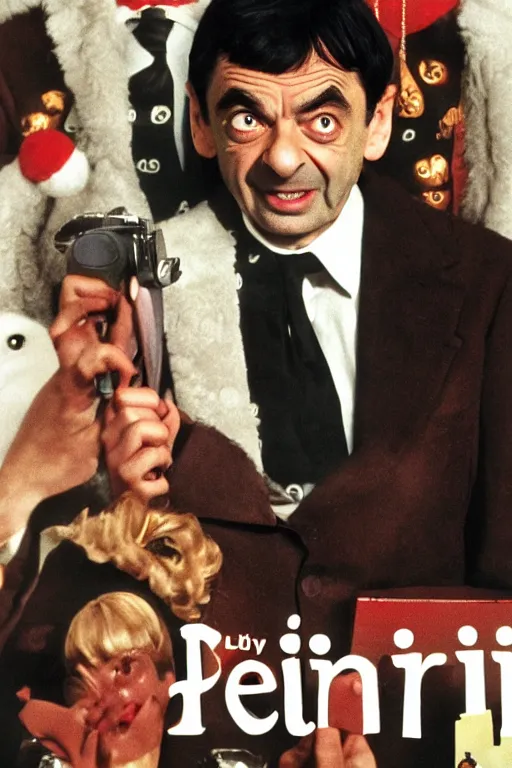 Prompt: criterion collection cover art for the film Mr. Bean\'s Holiday
