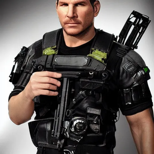 Prompt: david boreanaz as chris redfield