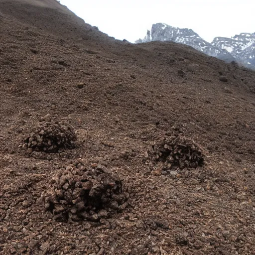 Image similar to a mountain of moles