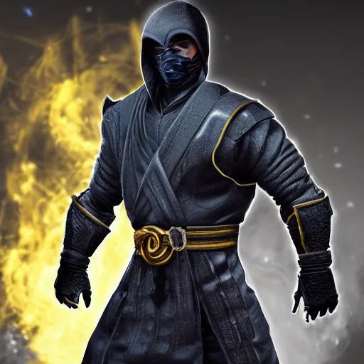 Prompt: Drake as a Mortal Kombat character, digital art, Trending on Art Station, 8k,