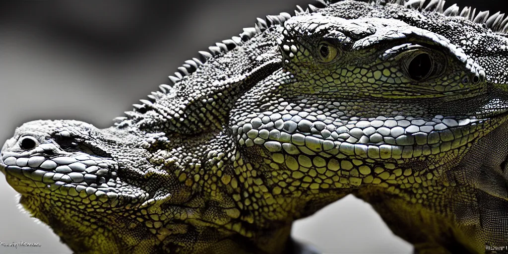 Prompt: award winning photo of an iguana by Peter Lik, hdr