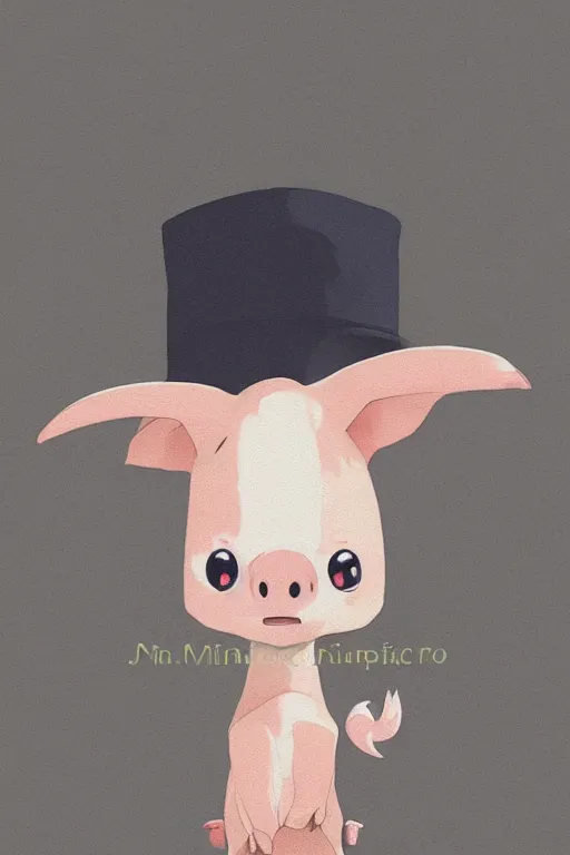 Prompt: adorable anime pig wearing a cute hat, young, clear clean face, Ilya kushinov, by Makoto Shinkai, Studio Ghibli, Miyazaki, Kyoto Animation, digital 2D, painterly style, gouache illustration, high contrast, cute, kawaii, chibi, golden ratio, rule of thirds