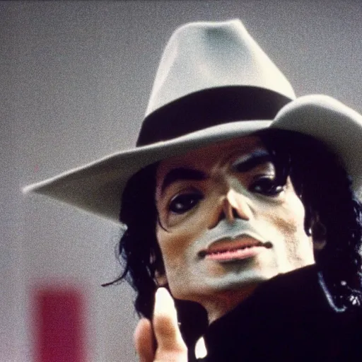 Prompt: cinematic still of Michael Jackson preaching at a Baptist Church in Atlanta in 1989, close up, shallow depth of field, cinematic