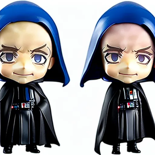 Image similar to nendoroid hooded darth sidious emperor palpatine from star wars, detailed, custom