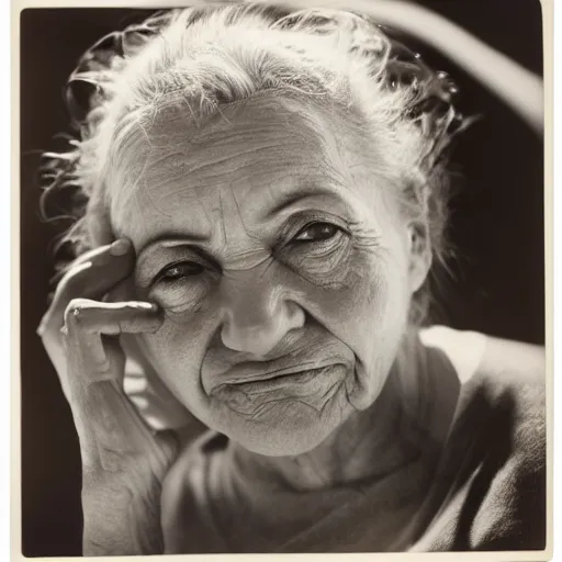 Prompt: photograph of a woman by ansel adams