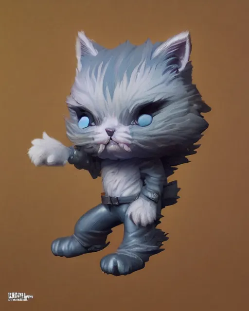 Prompt: Highly detailed Funko pop of fluffy cat, unreal engine, fantasy art by Greg Rutkowski, Loish, Rhads, Makoto Shinkai and Lois van baarle, ilya kuvshinov, rossdraws global illumination, radiant light, detailed and intricate environment