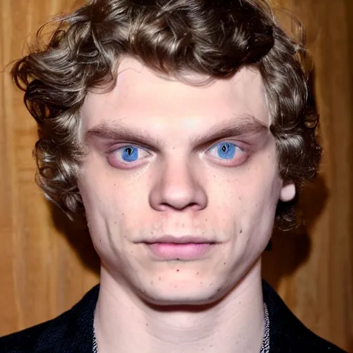 Prompt: evan peters close up face, photorealistic, studio, high detail