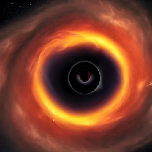 Prompt: Human eye as blackhole of the universe