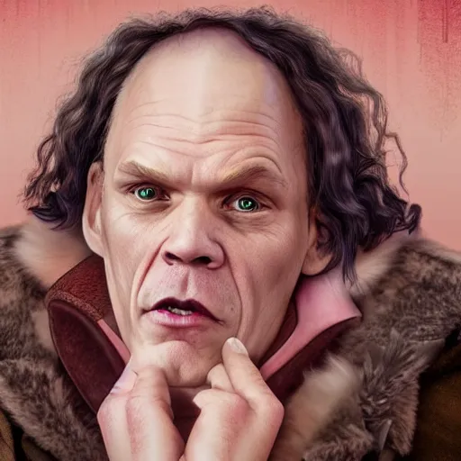 Prompt: john malkovich as a disney princess. highly detailed. hyper real photo. 4 k.