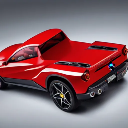 Image similar to ferrari pickup truck 2022