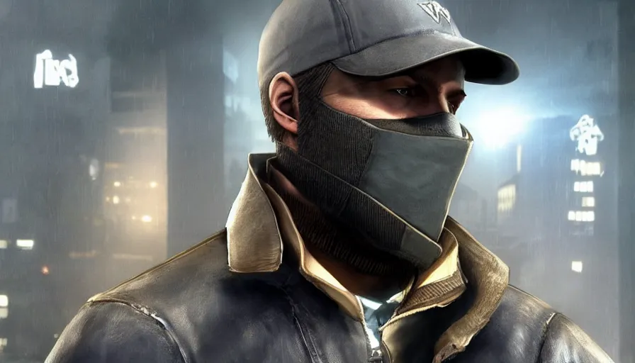 watch dogs Aiden Pearce face | Stable Diffusion