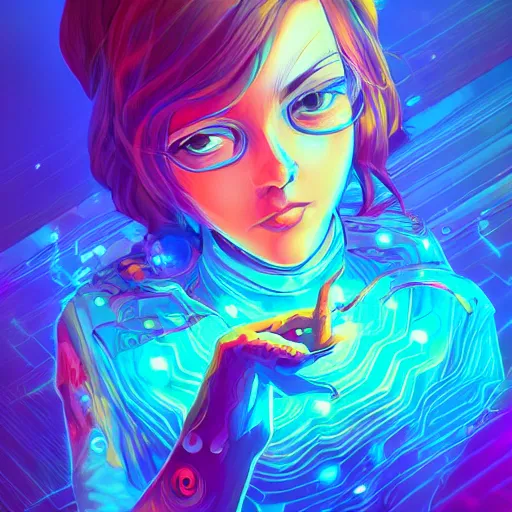 Image similar to skill magic deepdream radiating a glowing aura stuff loot legends stylized digital illustration video game icon artstation lois van baarle, ilya kuvshinov, rossdraws,