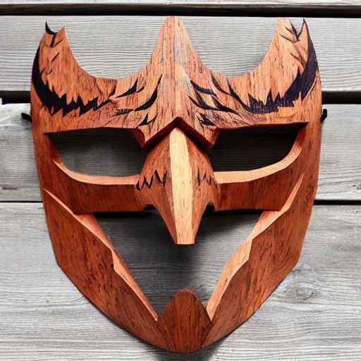Image similar to monster hunter wooden mask