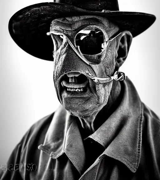 Prompt: portrait of the invisible man, angry look, dark background, studio light, hdr, nikon 2 4 mm f / 1. 8 g, by sebastiao salgado