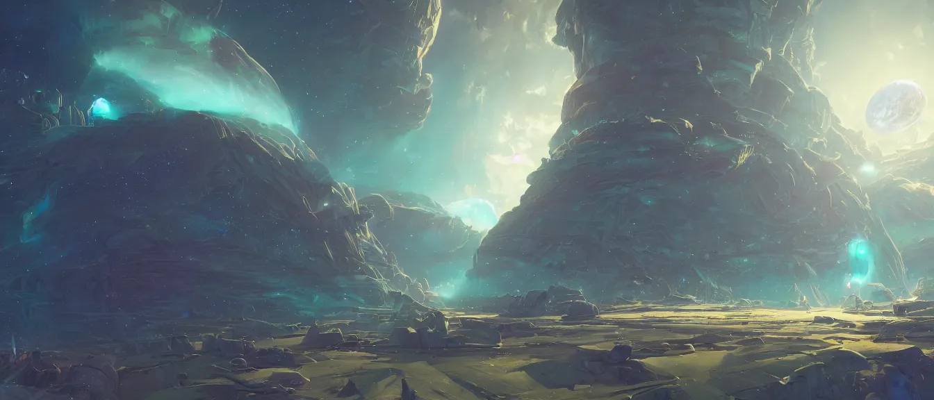 Image similar to antimatter space port near dyson sphere, unreal engine, fantasy art by greg, loish, rhads, ferdinand knab, makoto shinkai, lois van baarle, ilya kuvshinov, rossdraws, tom bagshaw, global illumination, radiant light, highly detailed intricate environment, isometric, onstudio ghibli, octane render, 8 k