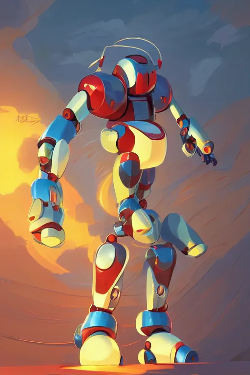 Image similar to metabots medabots medarotto medarot robot minimalist comics, behance hd by jesper ejsing, by rhads, makoto shinkai and lois van baarle, ilya kuvshinov, rossdraws global illumination ray tracing hdr radiating a glowing aura