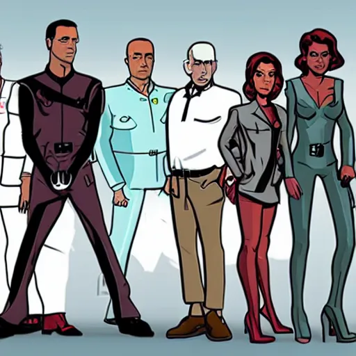 Image similar to FXX archer tv show character art