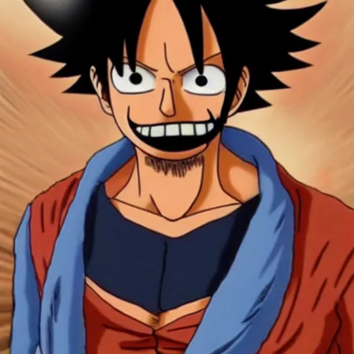 Image similar to luffy with mustache