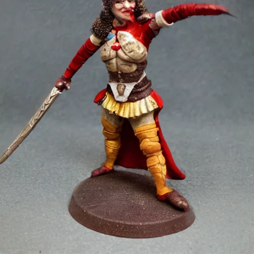 Prompt: full body photo of a female jester warrior with weapons