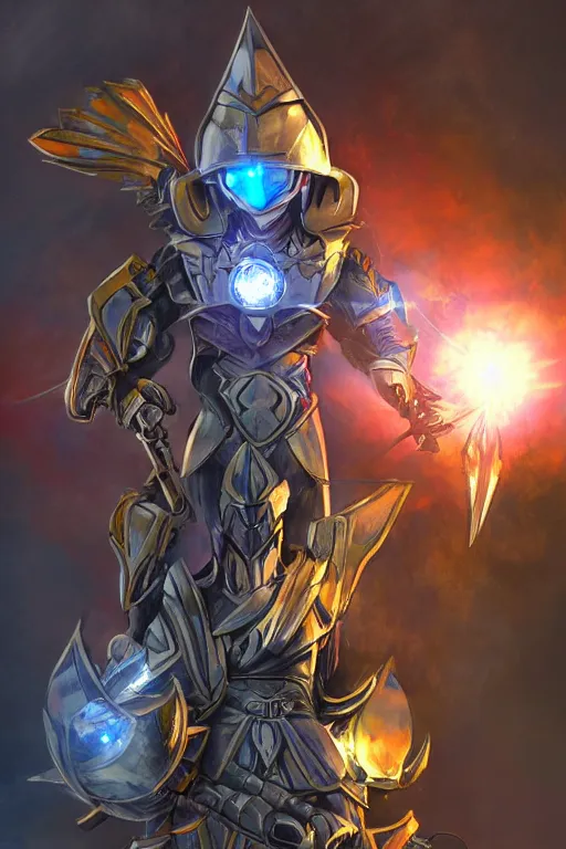 Image similar to helmet armor guardian destiny in witch queen illumination ray tracing hdr fanart arstation by sung choi robot ninja mask and eric pfeiffer and gabriel garza and casper konefal