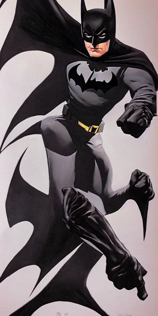 Image similar to !dream full body batman character design by Alex Ross