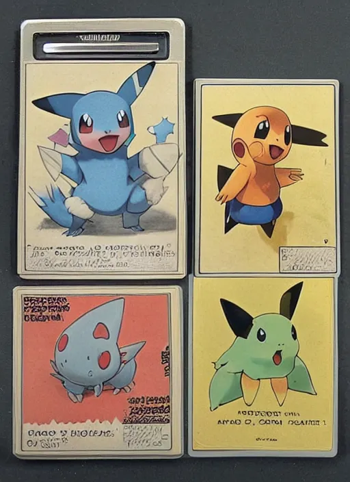 Image similar to a single pokemon card art from 1 9 2 0's award winning art