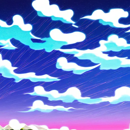 Image similar to cool sky anime background colors