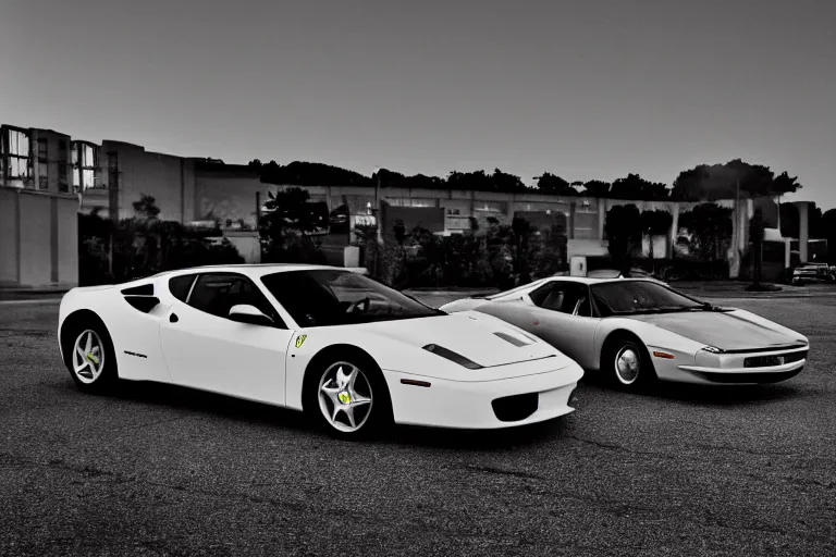 Prompt: a highly detailed photograph of a ferrari, ultra realistic, moonlit parking lot, beautiful lighting, photorealistic, hyperrealistic, octane, epic composition, sharp focus, masterpiece, vibrant colors, by richard avedon and annie leibovitz and arnold newman