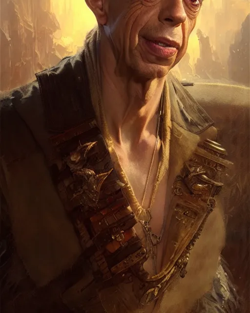 Image similar to portrait of don knotts, fantasy character portrait, ultra realistic, concept art, intricate details, highly detailed by greg rutkowski, gaston bussiere, craig mullins, simon bisley