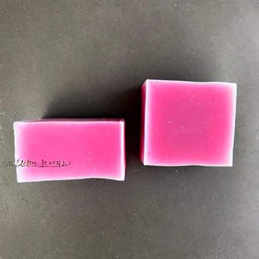 Prompt: beautiful pink soap