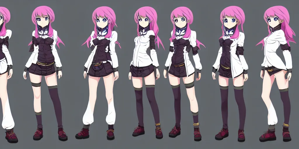 ArtStation - Anime Style Character Sheet // Design