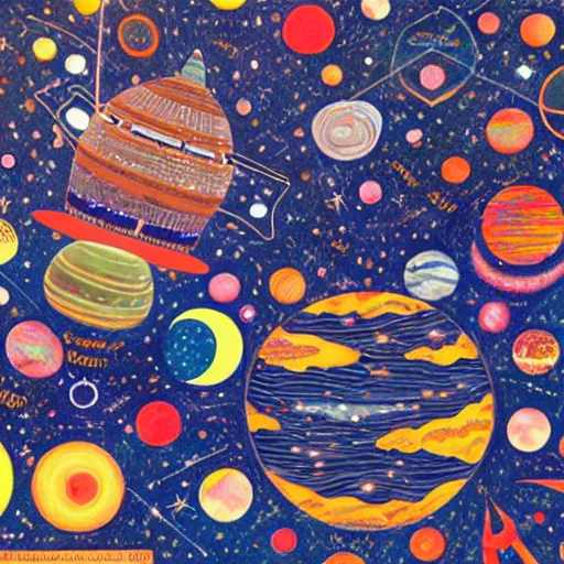 Prompt: Liminal space in outer space by Naomi Okubo