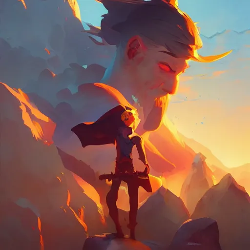 Image similar to hero world wizard of the coast, behance hd by jesper ejsing, by rhads, makoto shinkai and lois van baarle, ilya kuvshinov, rossdraws global illumination